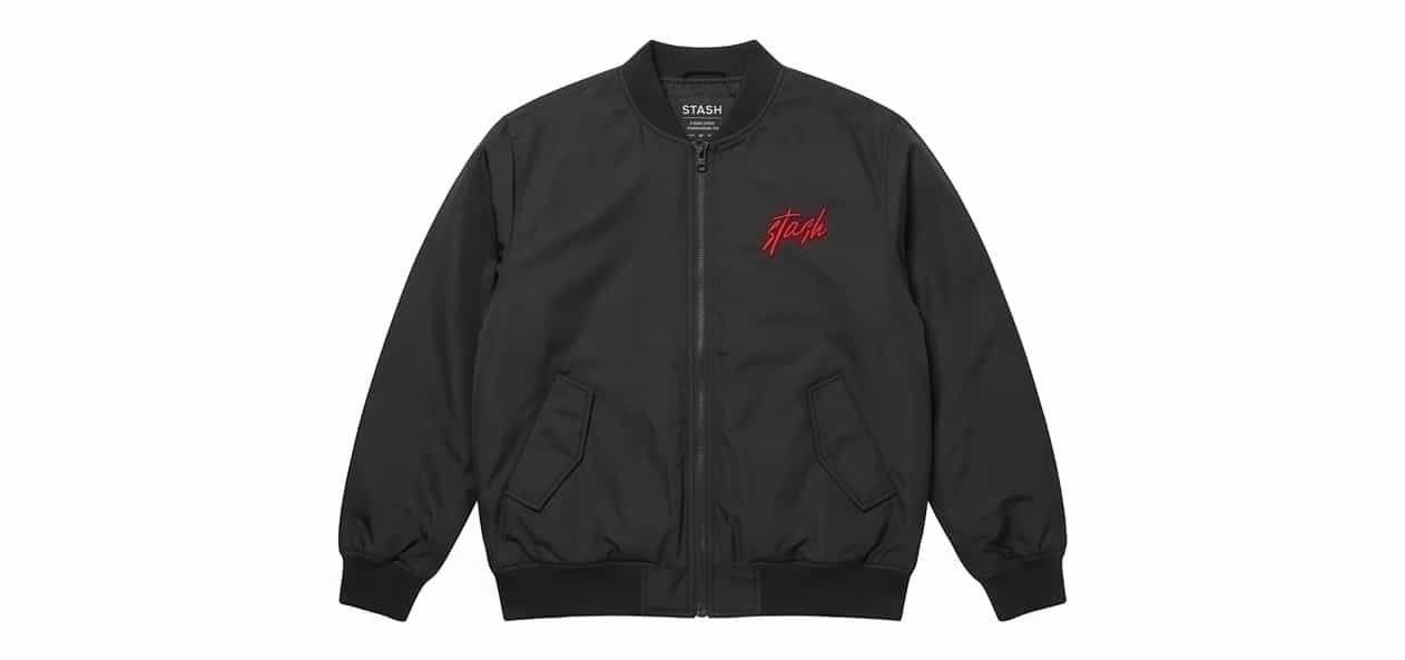 Stash Embroidered Bomber Jacket
